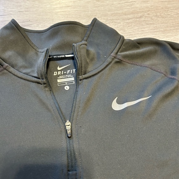 Nike Running Large Grey Quarter Zip Pullover - Picture 2 of 2